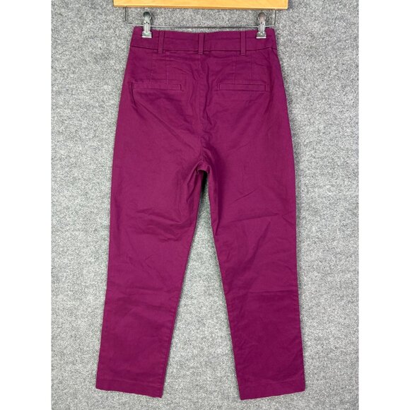 New Gap Womens Purple Slim Ankle Khaki Size 2 - Picture 2 of 12